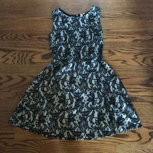 Black and cream lacey dress